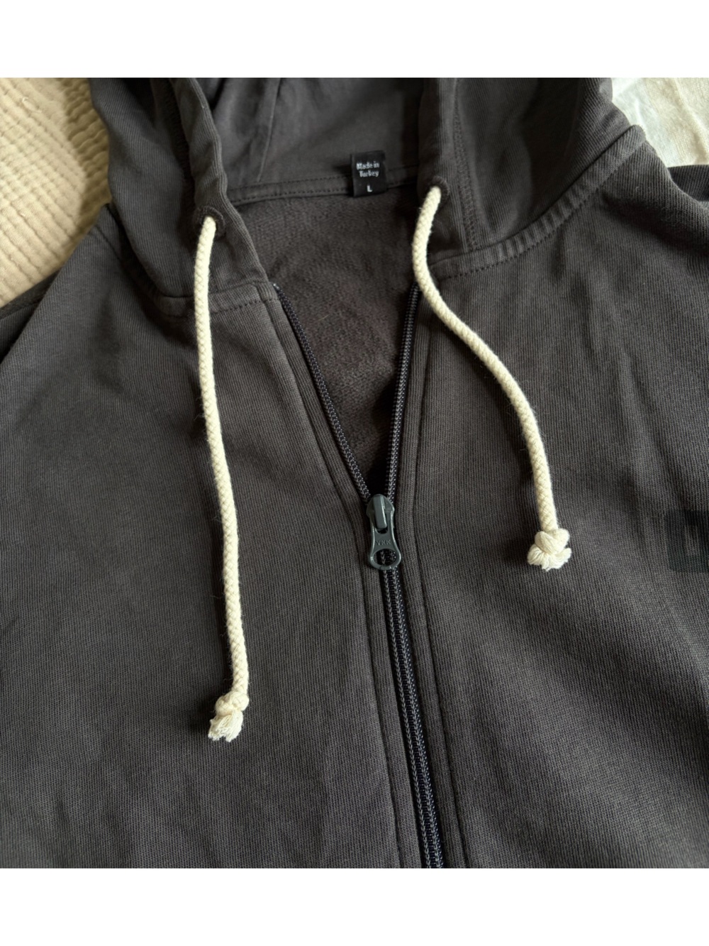 Oner Active raw lounge hoodie in COAL - Picture 4 of 9